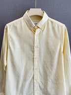Auraa Luxe Linen Shirt - Butter Yellow