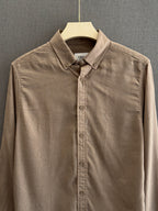 Auraa Luxe Linen Shirt - Mocha Mist