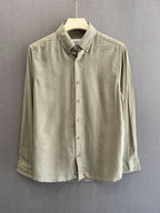 Auraa Luxe Linen Shirt - Sage Mist