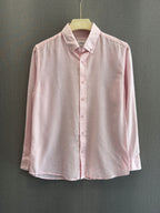 Auraa Luxe Linen Shirt - Blush Pink