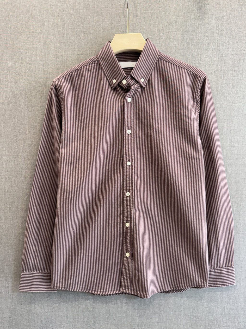 Oxford Stripe Shirt - Dusty Mauve