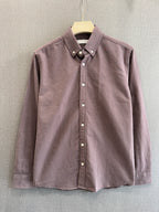 Oxford Stripe Shirt - Dusty Mauve