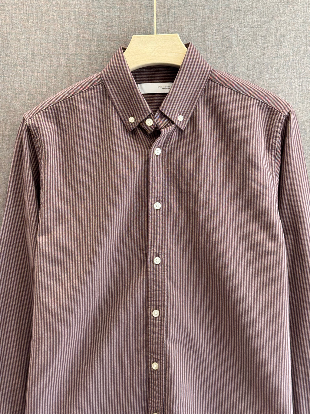 Oxford Stripe Shirt - Dusty Mauve
