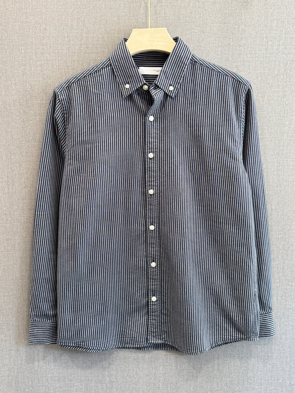 Oxford Stripe Shirt - Slate Blue