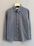 Oxford Stripe Shirt - Slate Blue