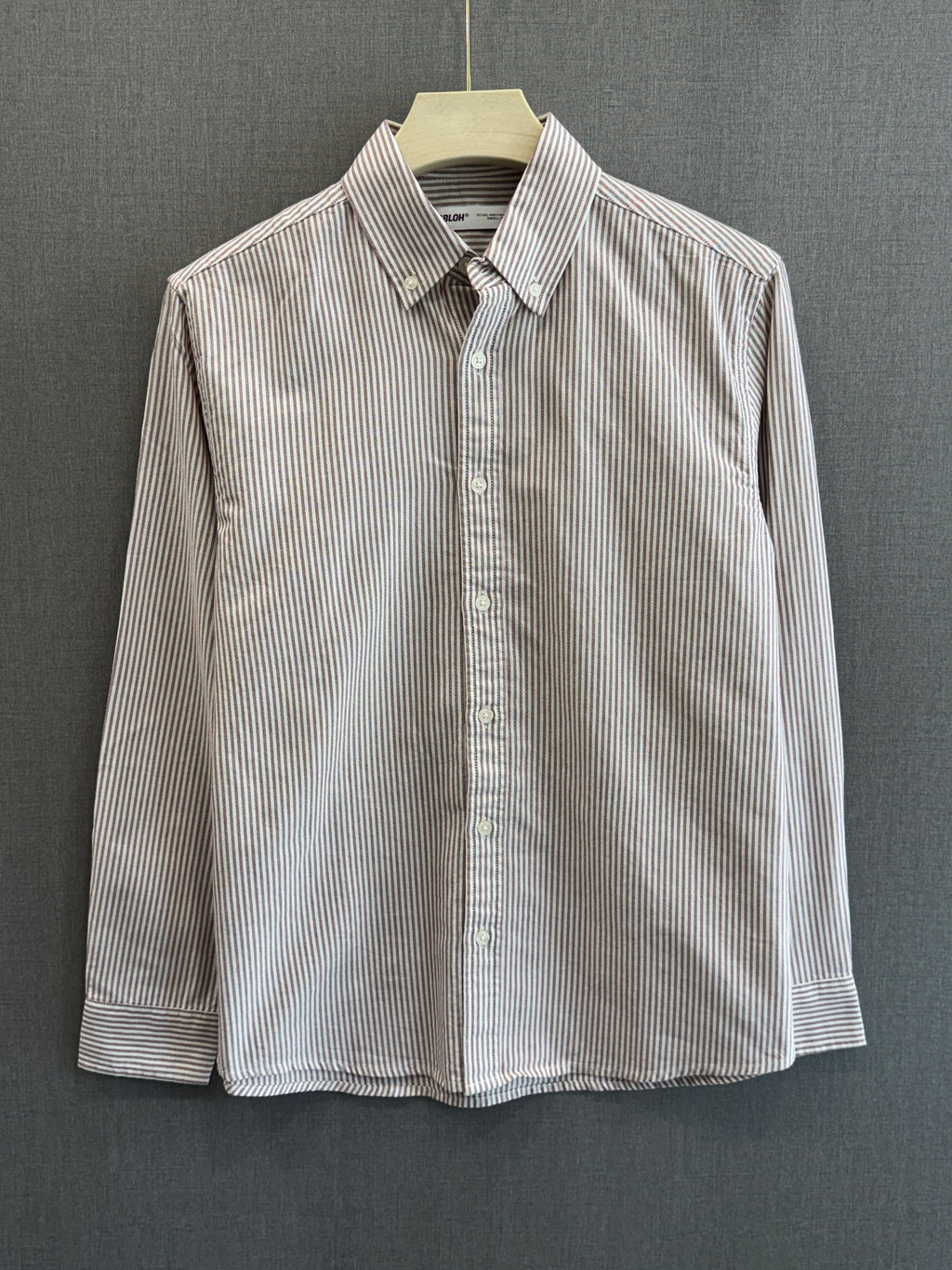 Oxford Stripe Shirt - Sand Taupe