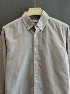 Oxford Stripe Shirt - Sand Taupe