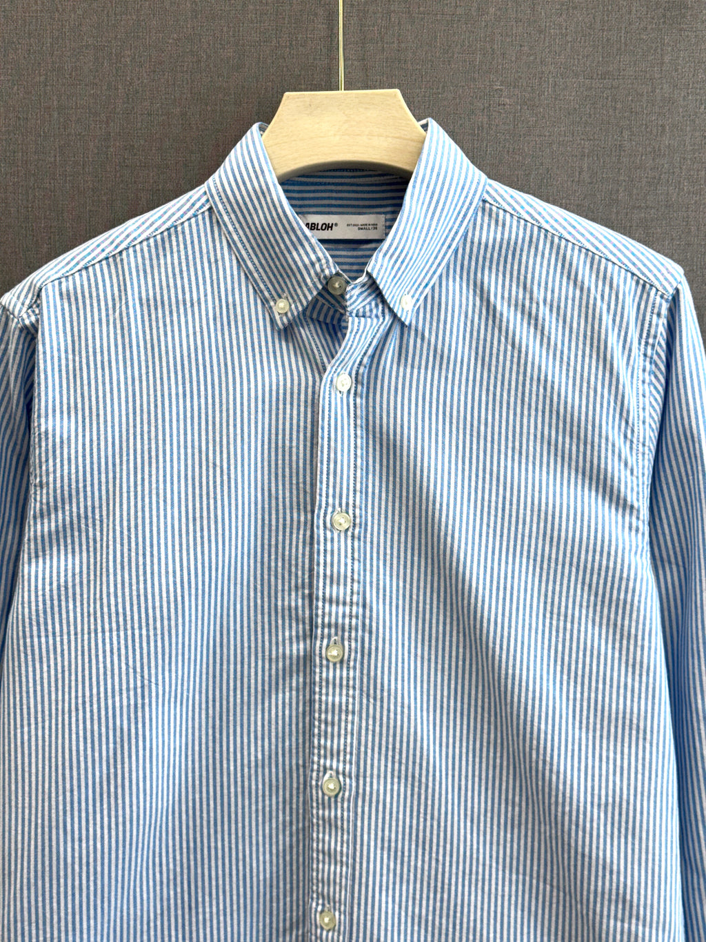 Oxford Stripe Shirt - Sky Blue