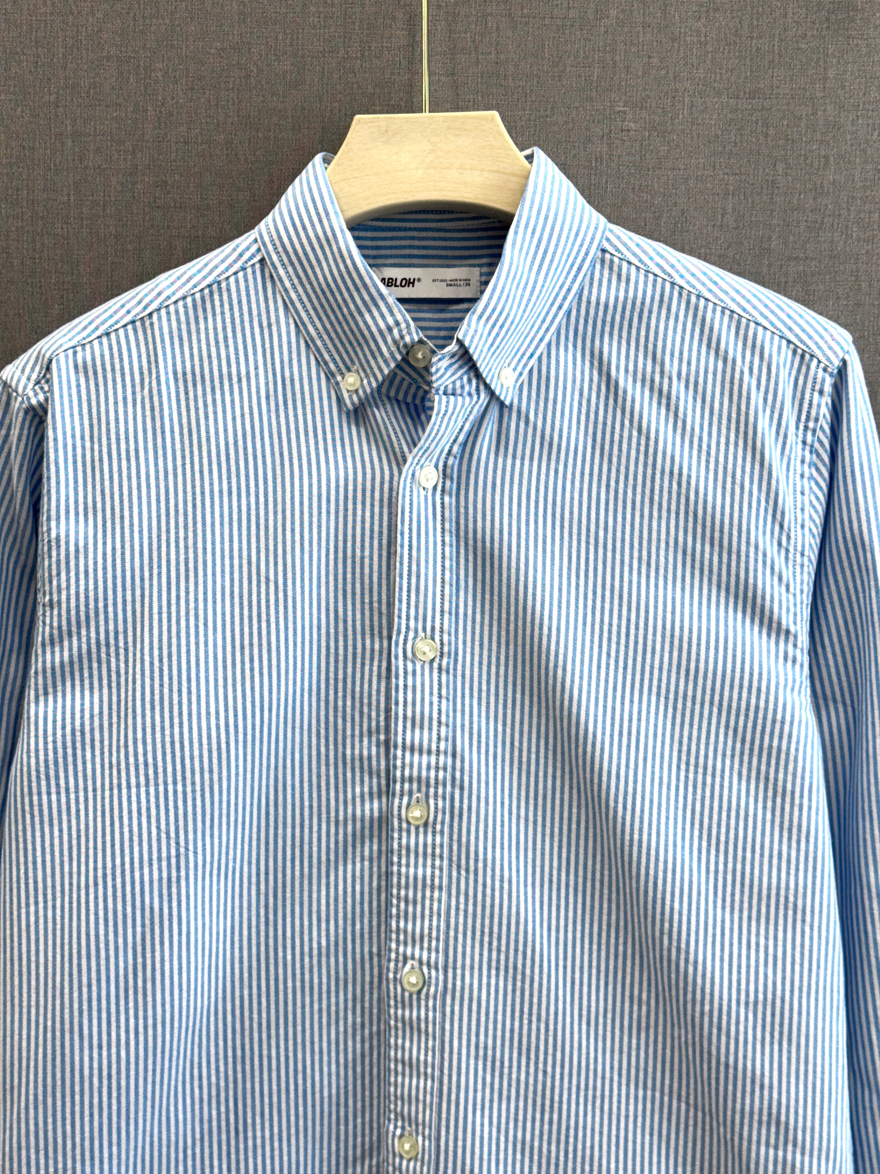 Oxford Stripe Shirt - Sky Blue