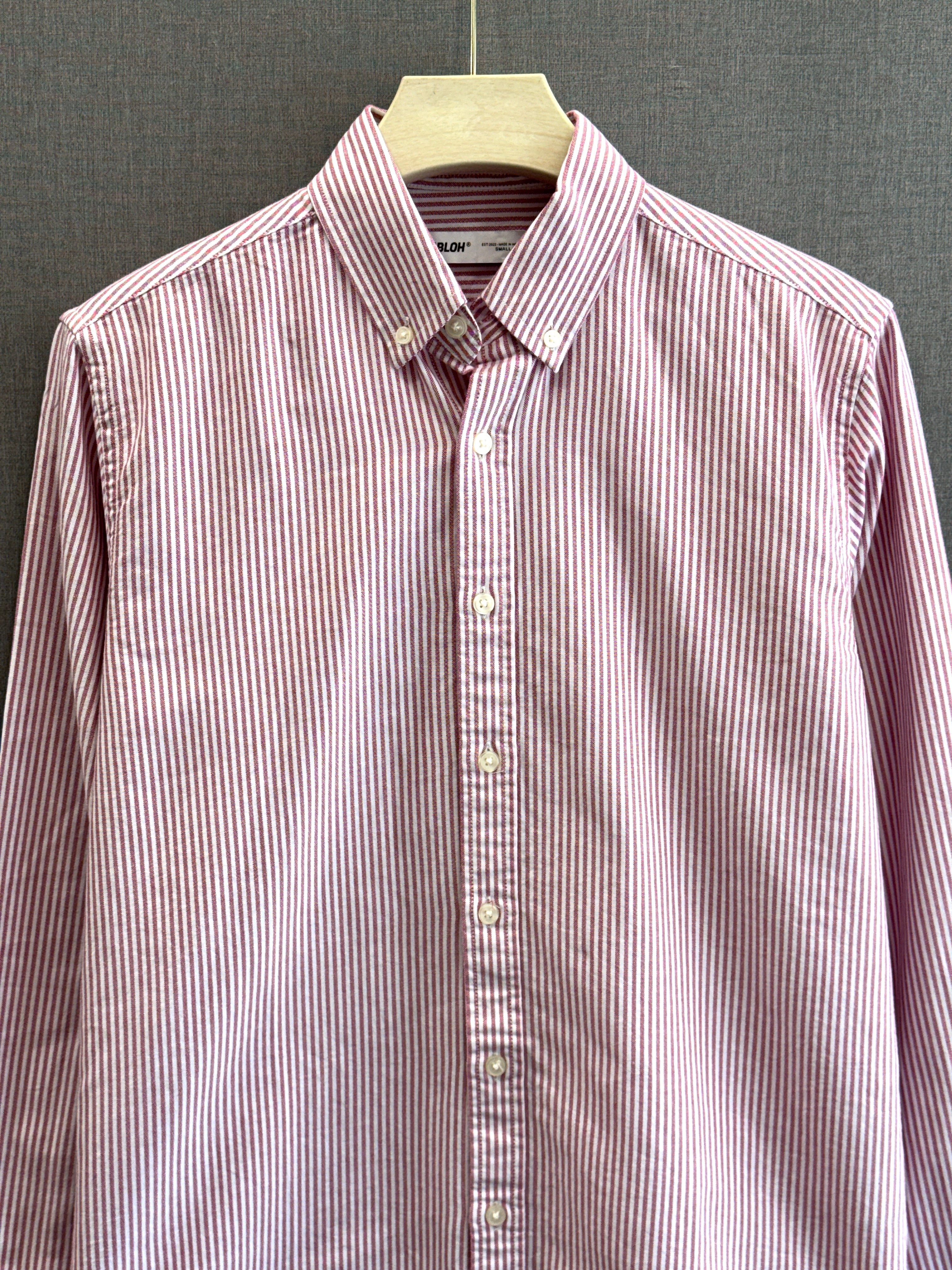 Oxford Stripe Shirt - Rose Pink