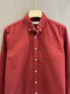 Oxford Solid Shirt - Brick Red
