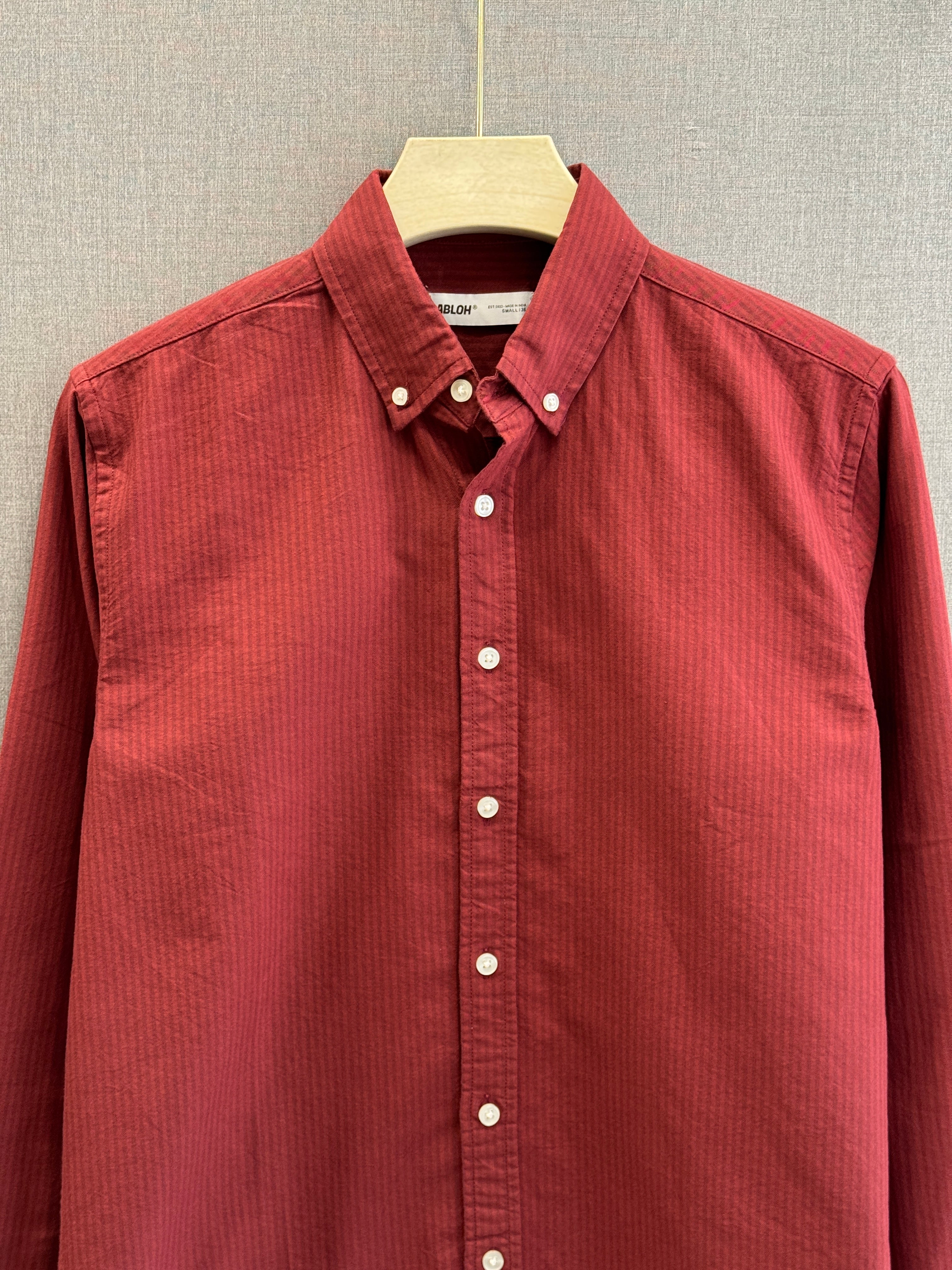 Oxford Solid Shirt - Brick Red
