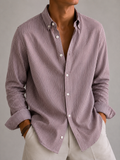 Oxford Stripe Shirt - Dusty Mauve