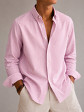 Oxford Stripe Shirt - Rose Pink