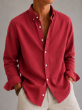 Oxford Solid Shirt - Brick Red