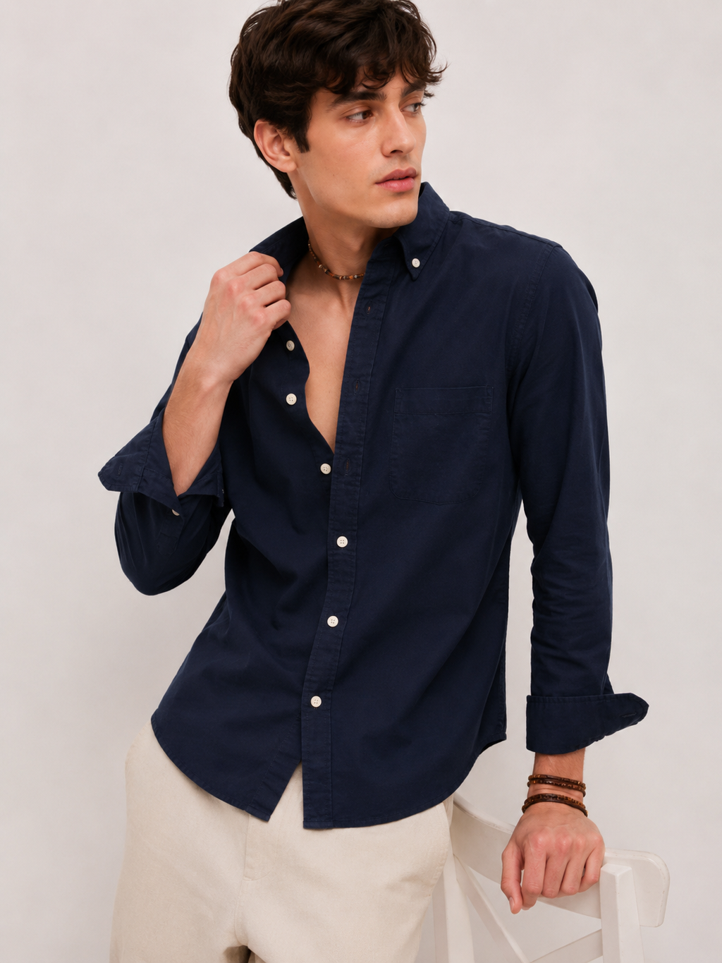 Classic Oxford Shirt - Deep Navy