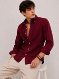 Classic Oxford Shirt - Burgundy Wine