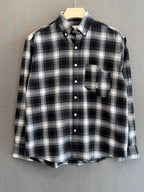 Flannel Check Shirt - Charcoal Grey