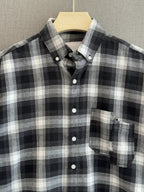 Flannel Check Shirt - Charcoal Grey
