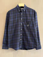 Flannel Check Shirt - Midnight Blue