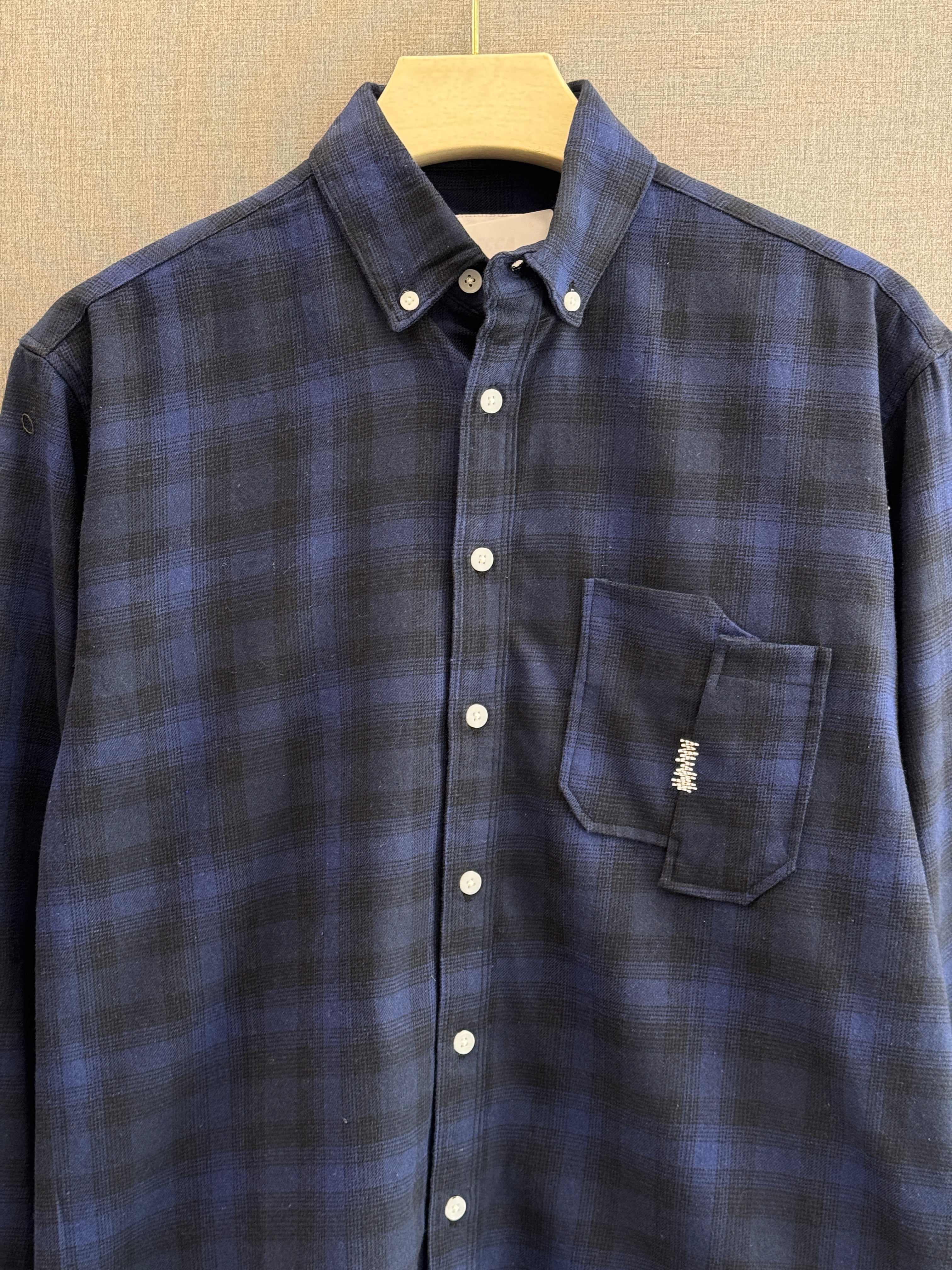 Flannel Check Shirt - Midnight Blue