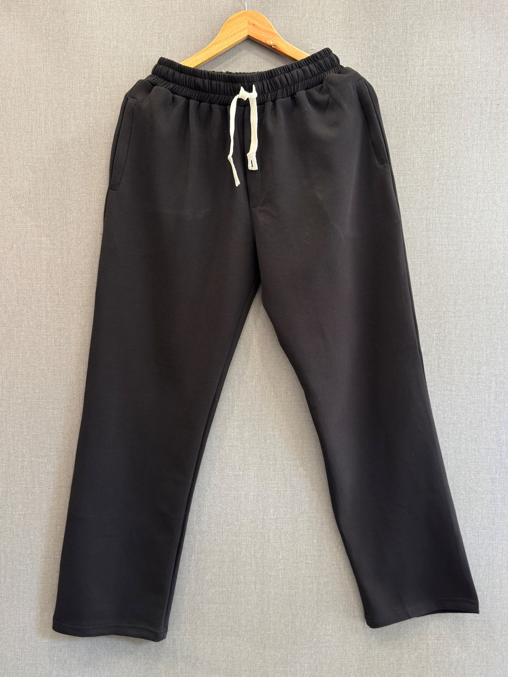 Straight Fit Track Pant - Jet Black