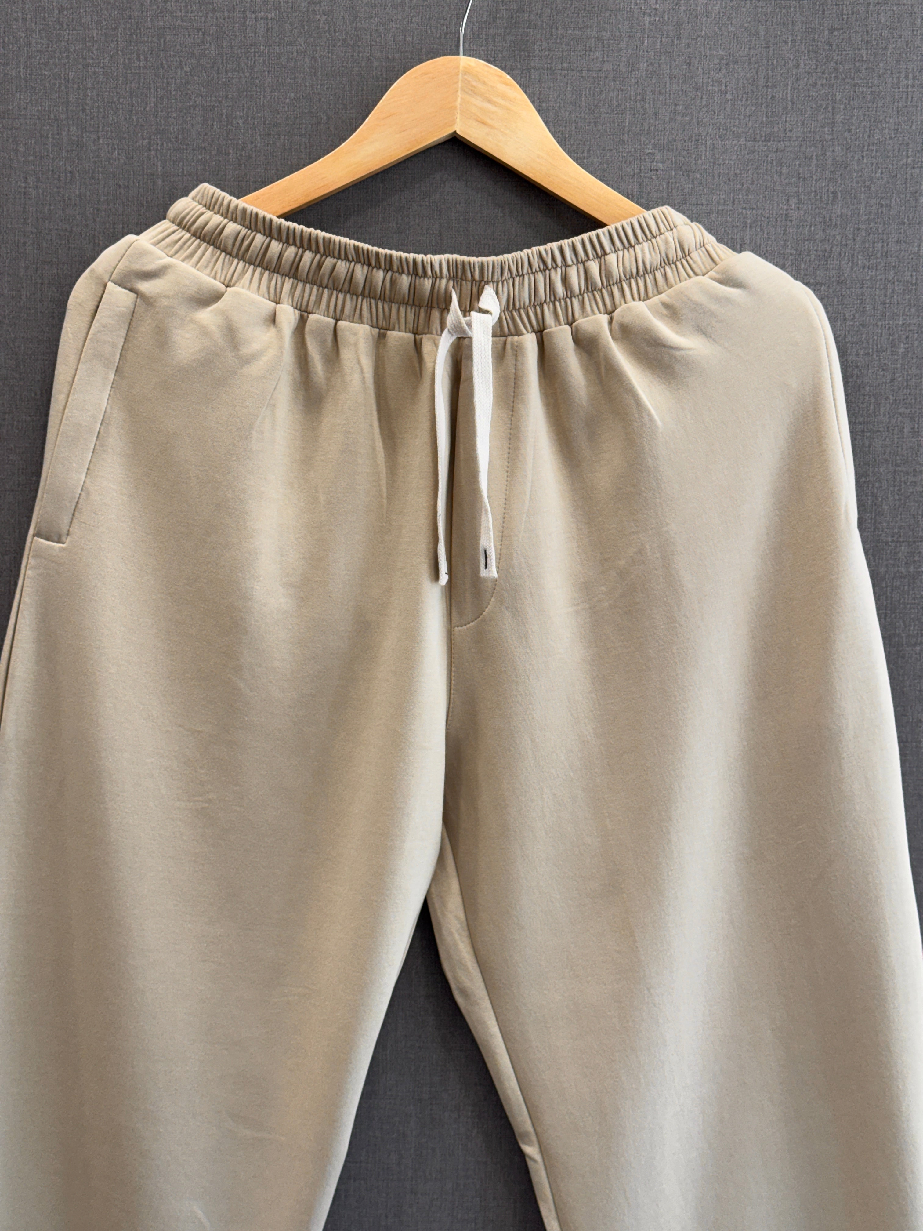 Straight Fit Track Pant - Sand Beige