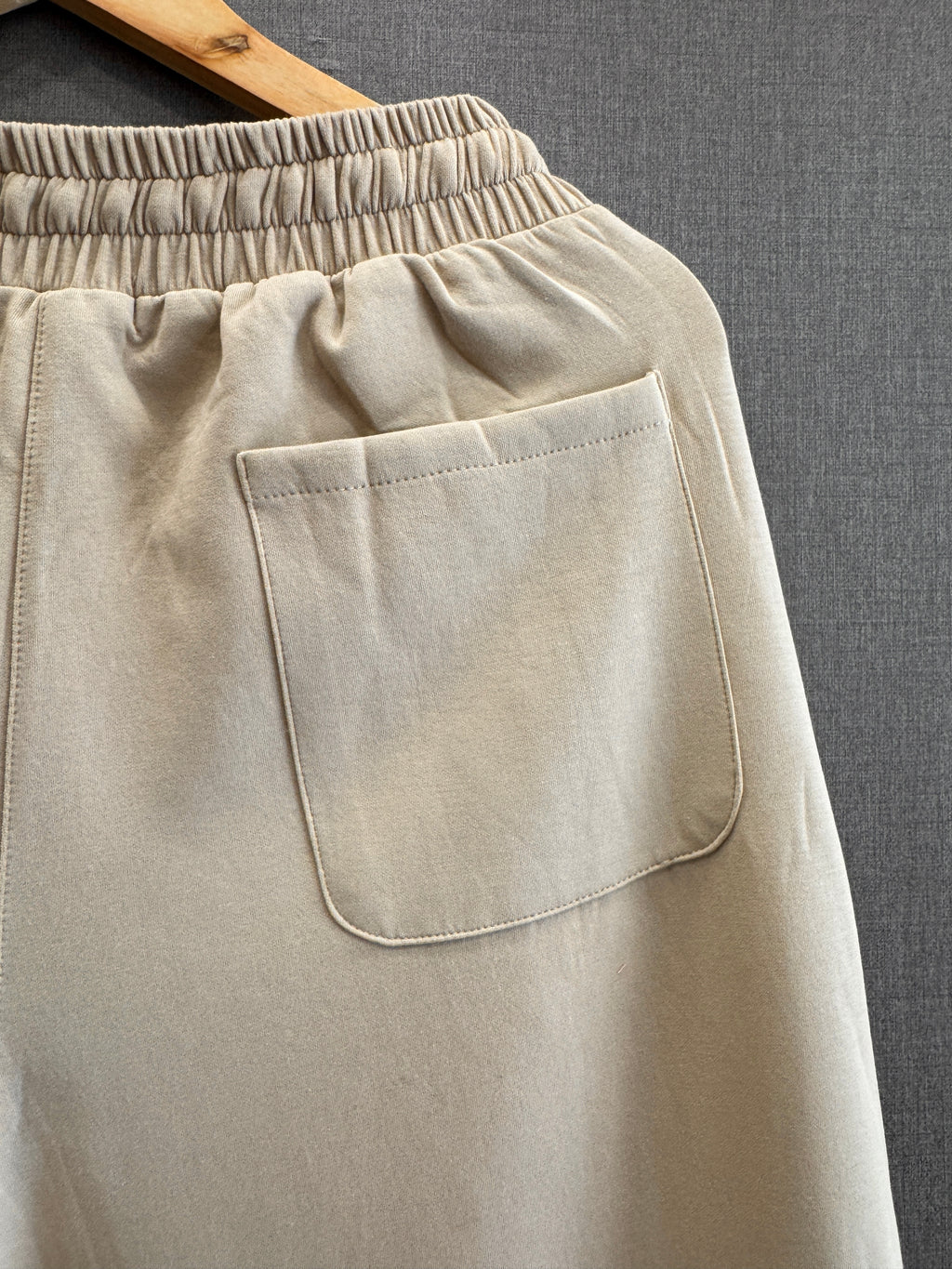 Straight Fit Track Pant - Sand Beige
