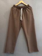 Straight Fit Track Pant - Mocha Brown