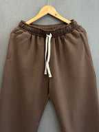 Straight Fit Track Pant - Mocha Brown