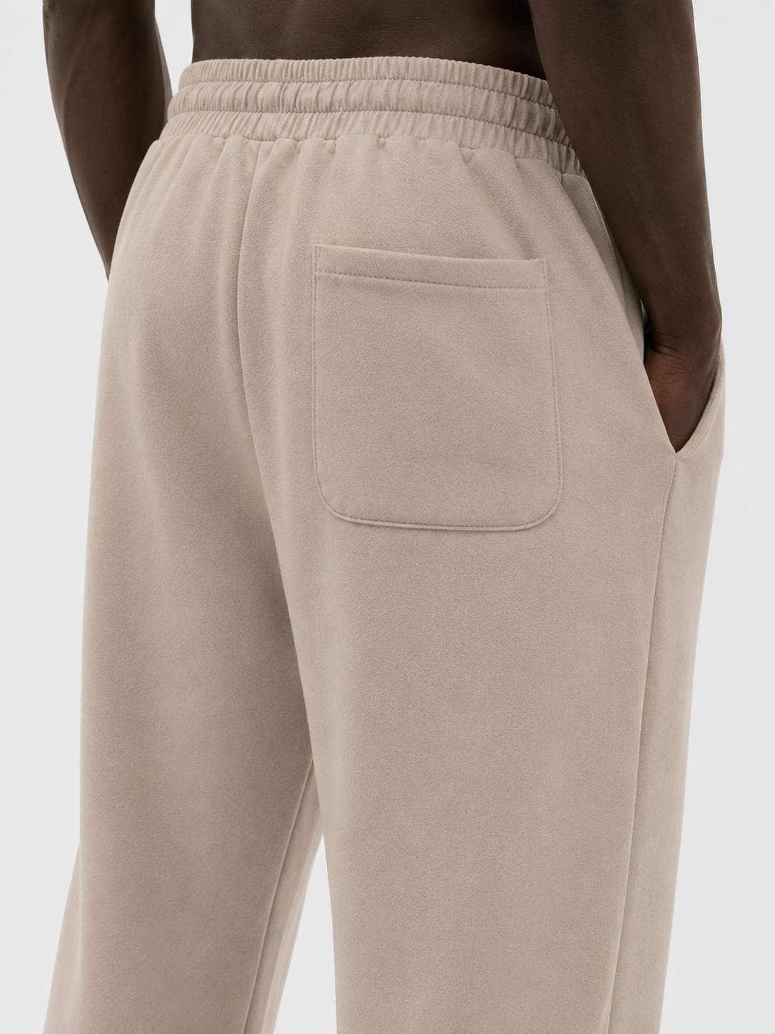 Straight Fit Track Pant - Sand Beige