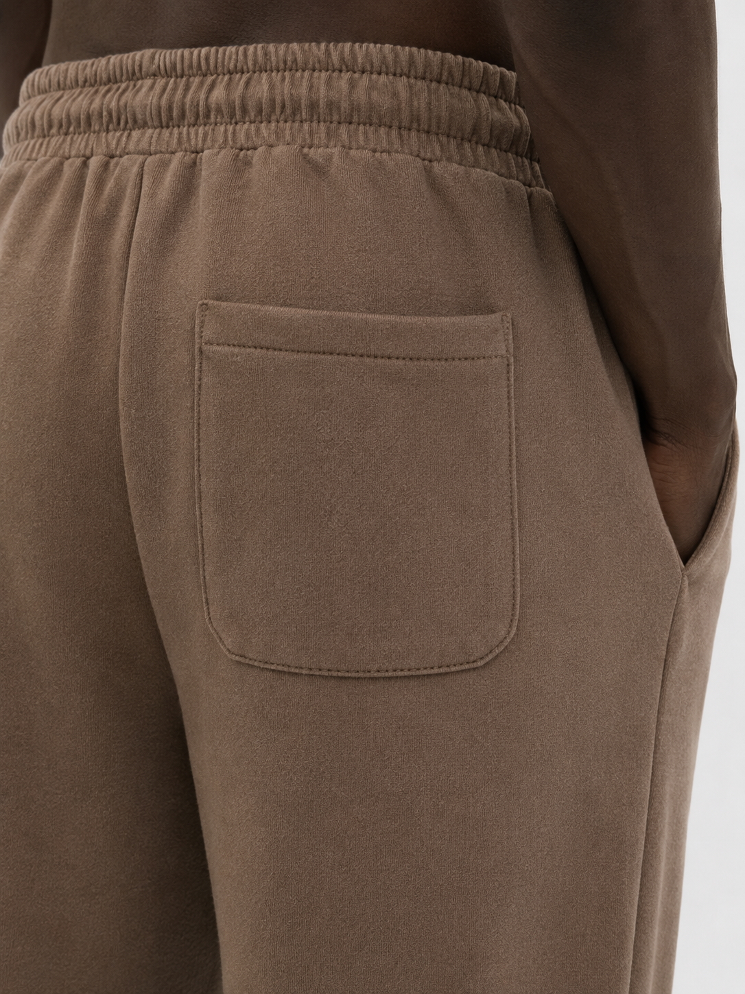 Straight Fit Track Pant - Mocha Brown