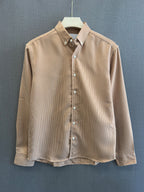 Micro Check Oxford Shirt - Rust Orange