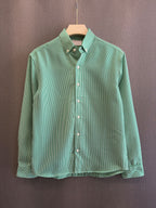 Micro Check Oxford Shirt - Emerald Green