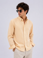 Micro Check Oxford Shirt - Sand Beige