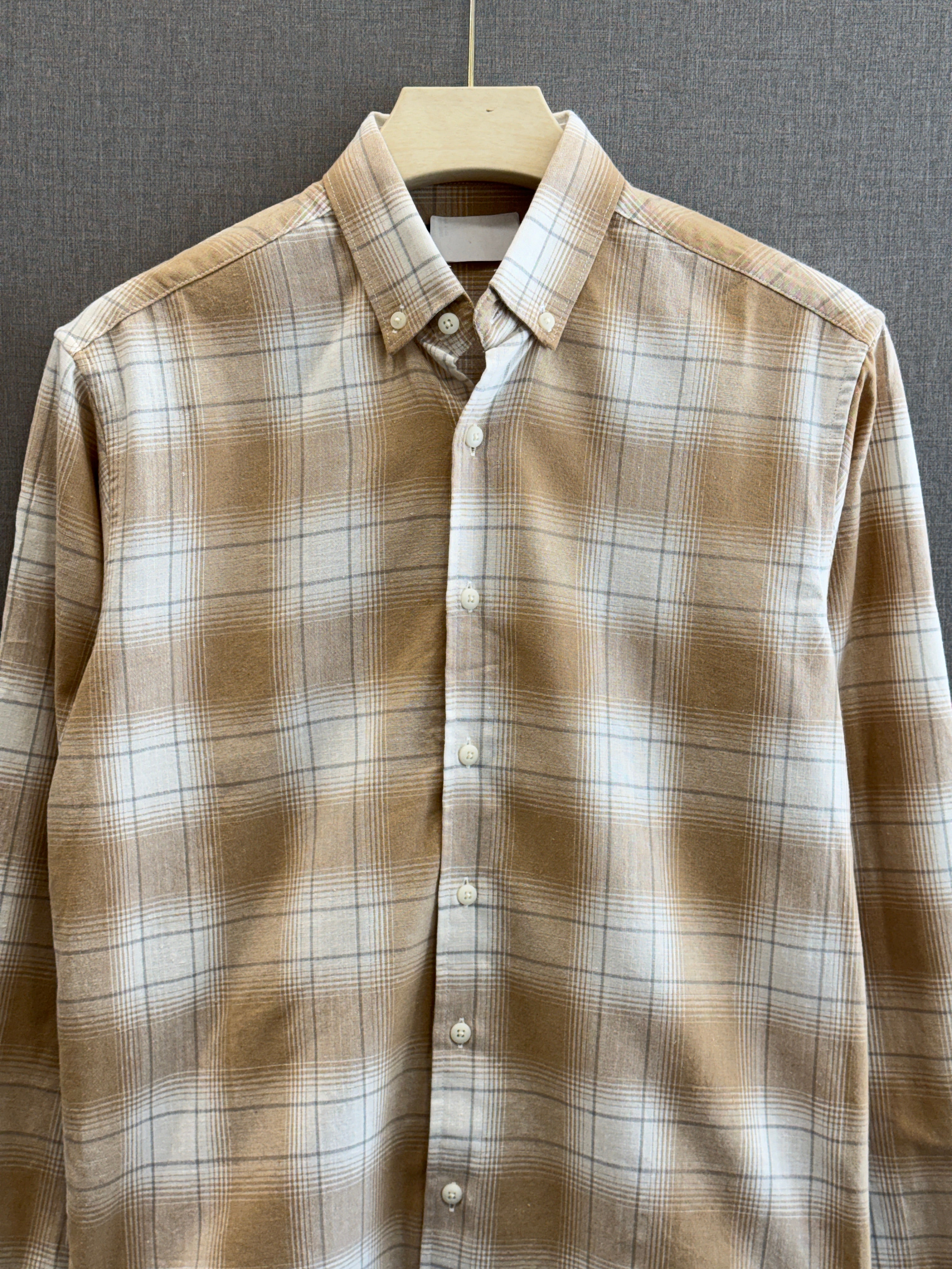 Signature Check Shirt - Sand Beige