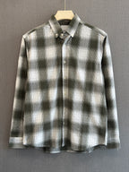 Signature Check Shirt - Olive Grey