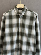 Signature Check Shirt - Olive Grey