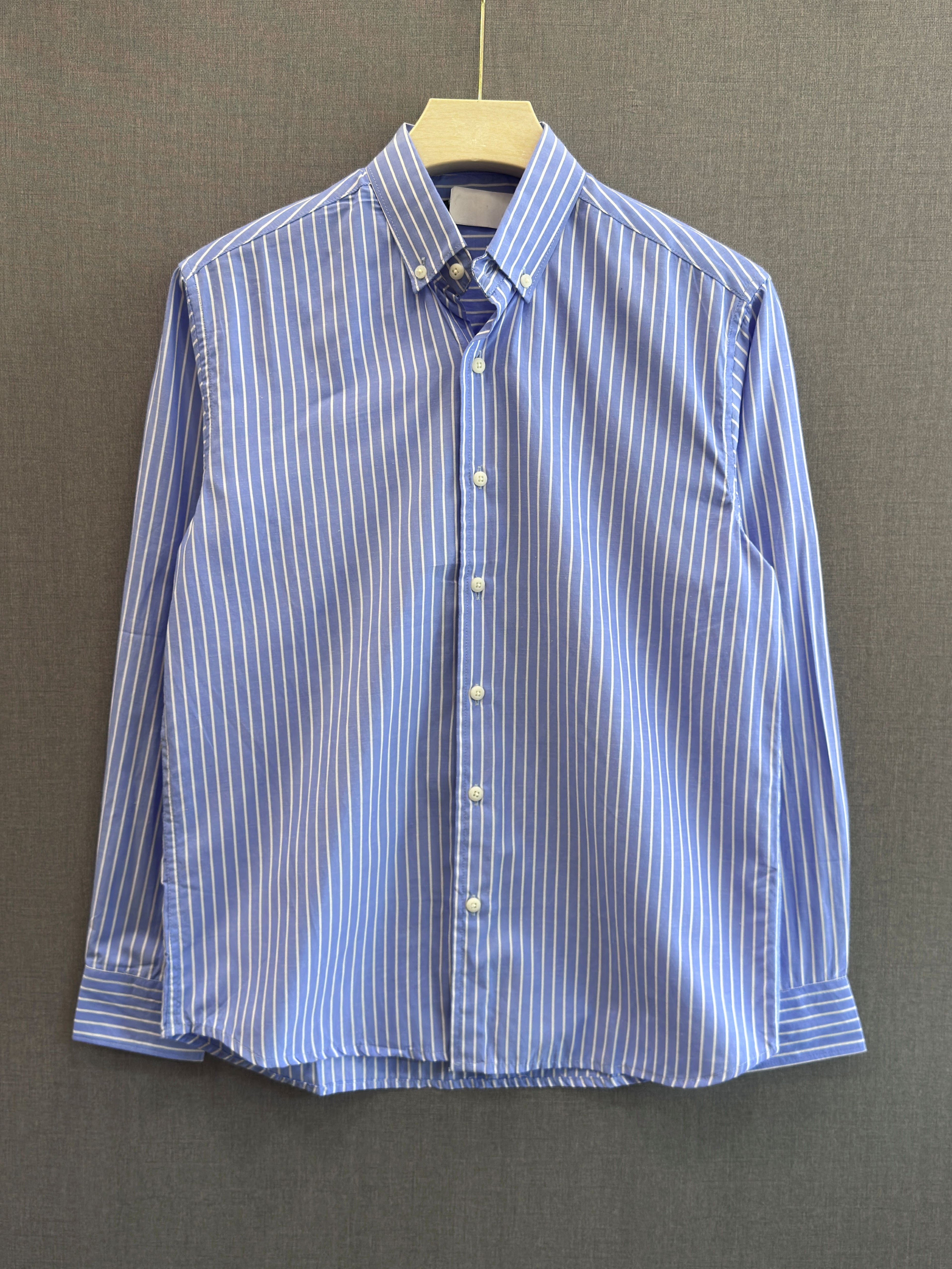 Classic Pinstripe Shirt – Sky Blue