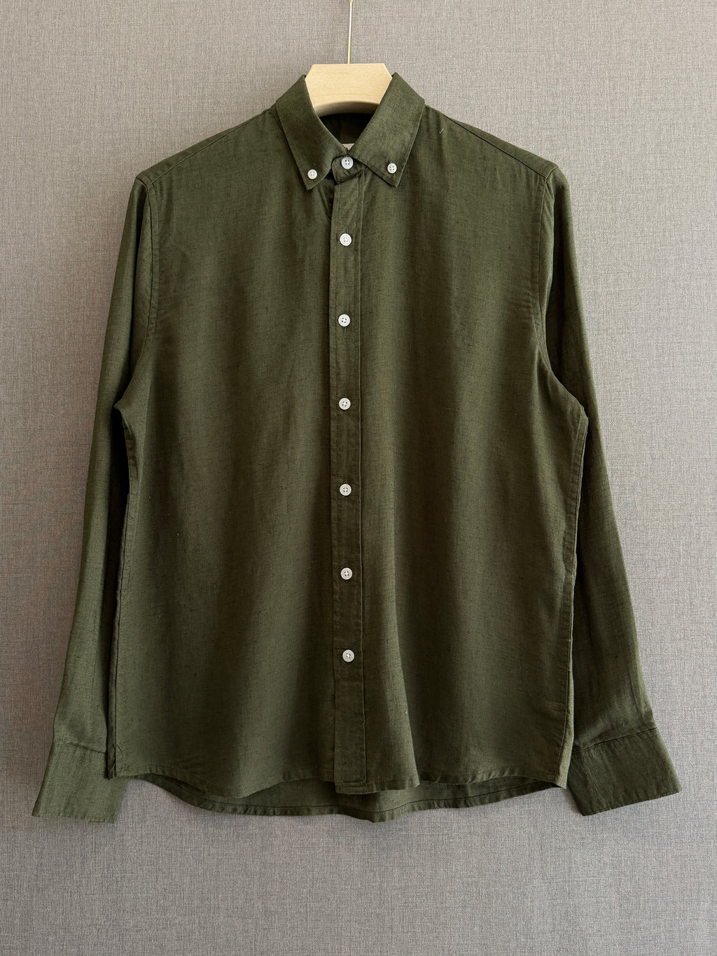 Auraa Linen Shirt – Vintage Olive