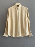Auraa Linen Shirt – Sand Beige