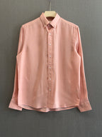 Auraa Linen Shirt – Blush Pink