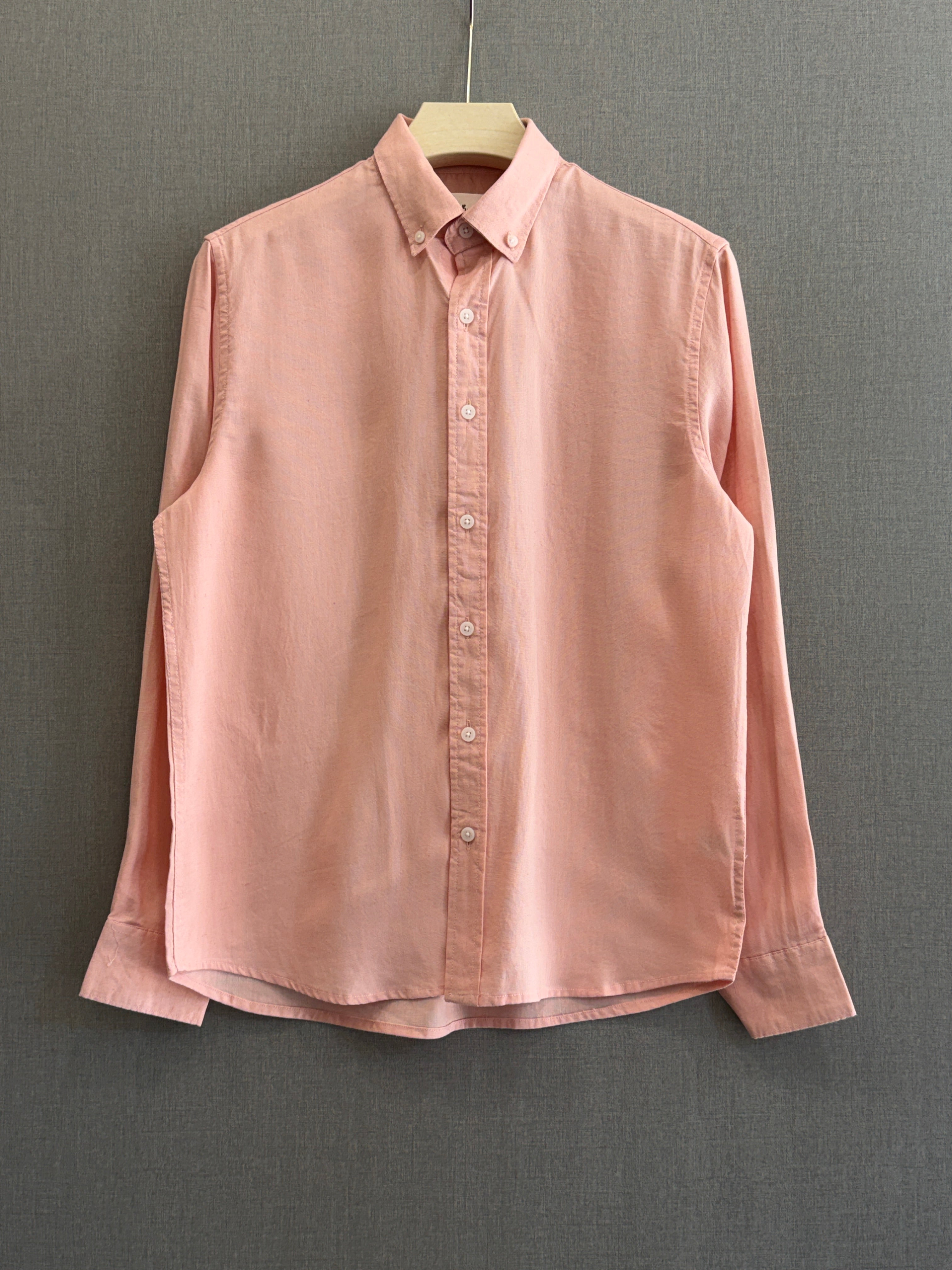 Auraa Linen Shirt – Blush Pink