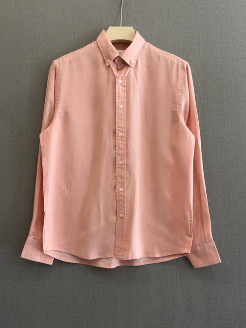 Auraa Linen Shirt – Blush Pink