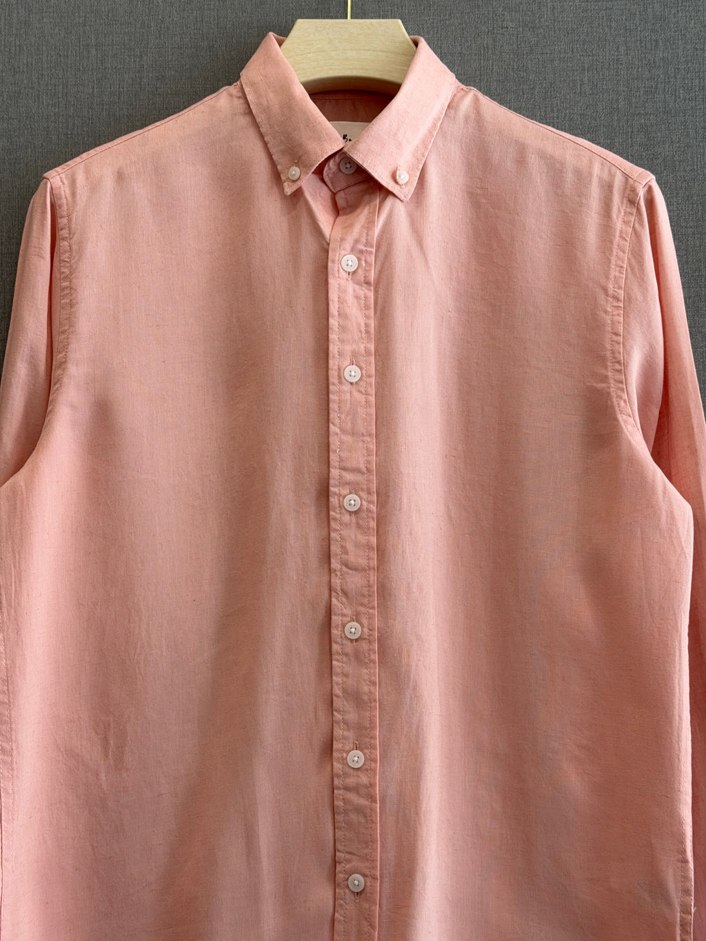 Auraa Linen Shirt – Blush Pink