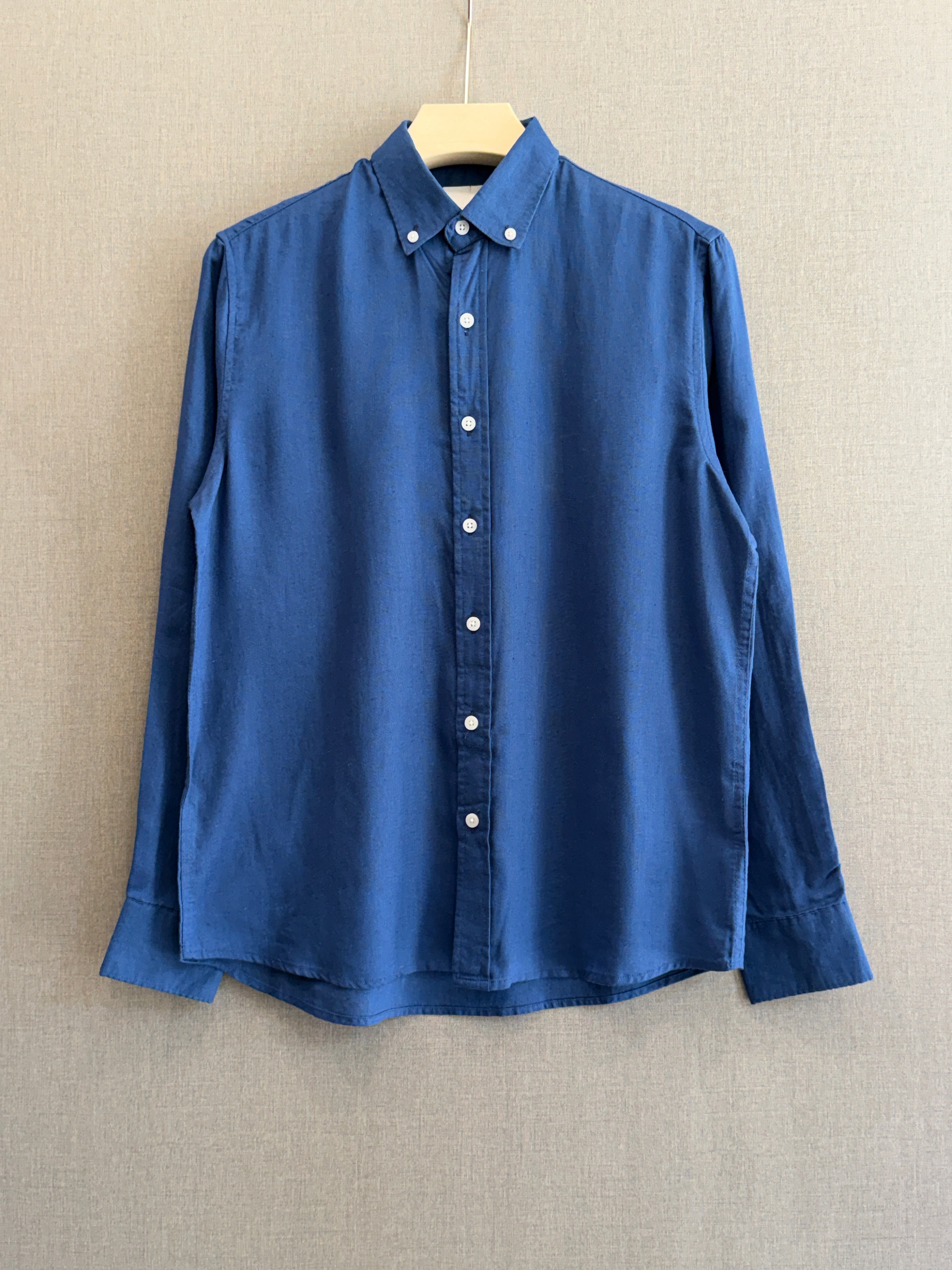 Auraa Linen Shirt – Royal Blue