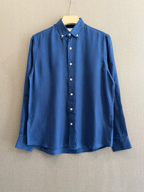 Auraa Linen Shirt – Royal Blue