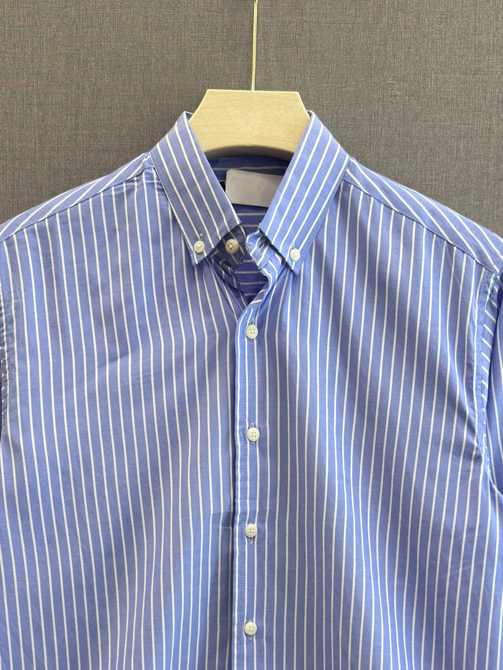 Classic Pinstripe Shirt – Sky Blue
