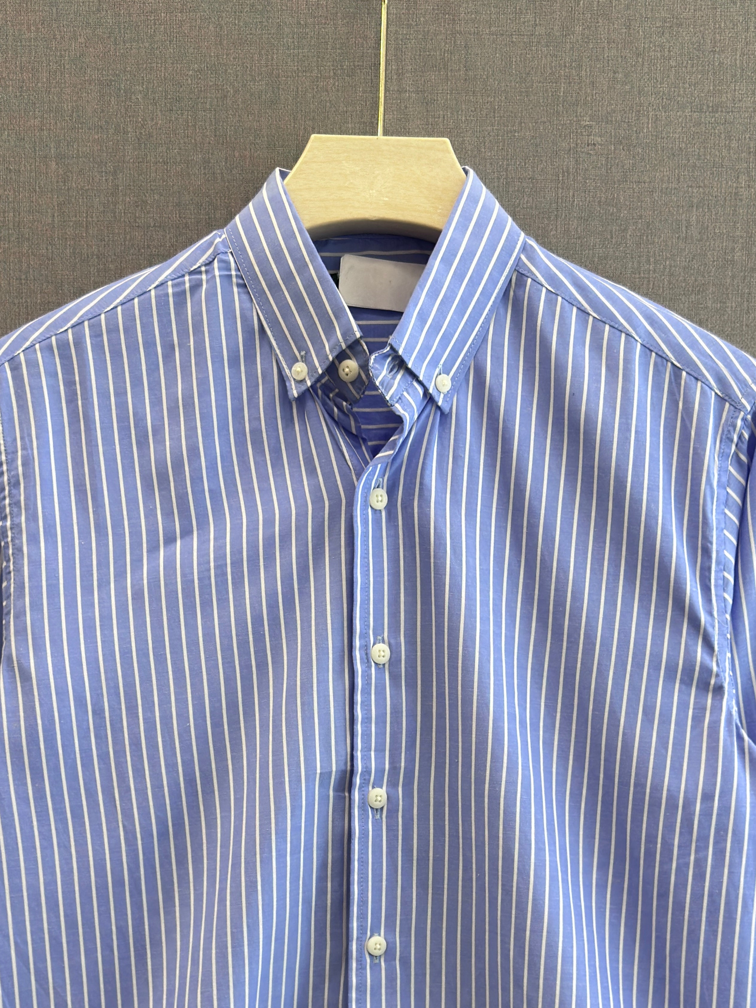 Classic Pinstripe Shirt – Sky Blue