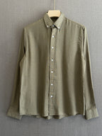 Auraa Linen Shirt – Sage Green